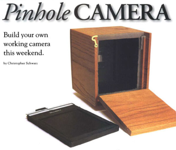 wooden pinhole camera
